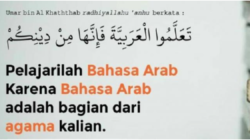 Pentingnya Bahasa Arab