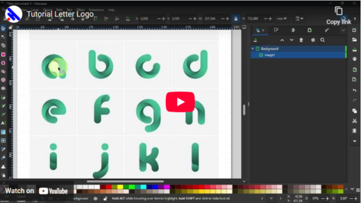 Inkscape Letter Logo Design