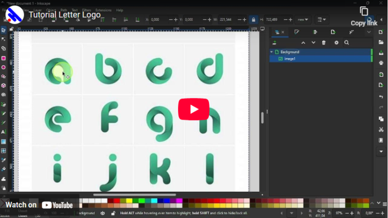 Inkscape Letter Logo Design